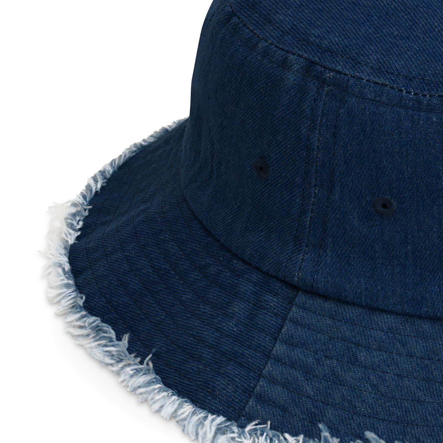 Reason Y  Distressed denim bucket hat