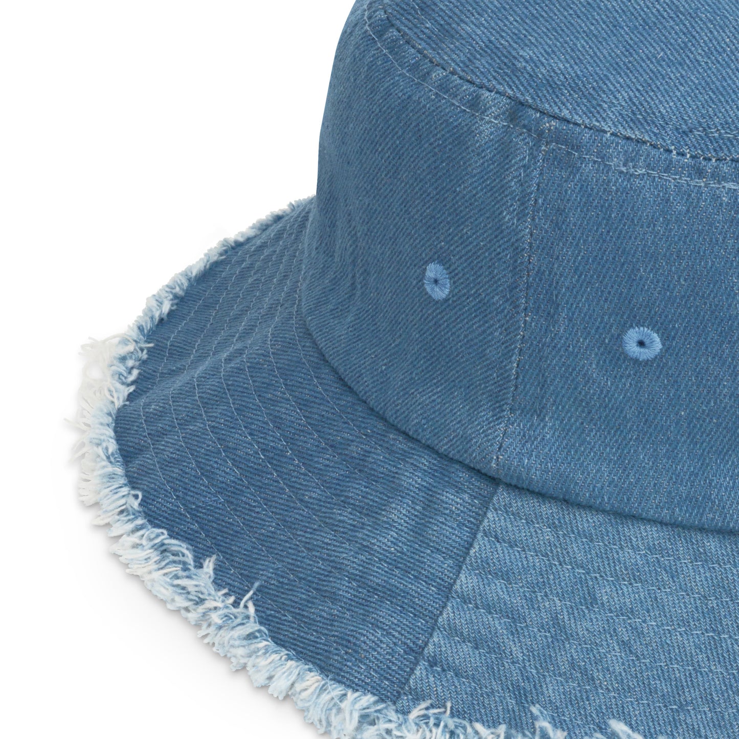 Reason Y  Distressed denim bucket hat