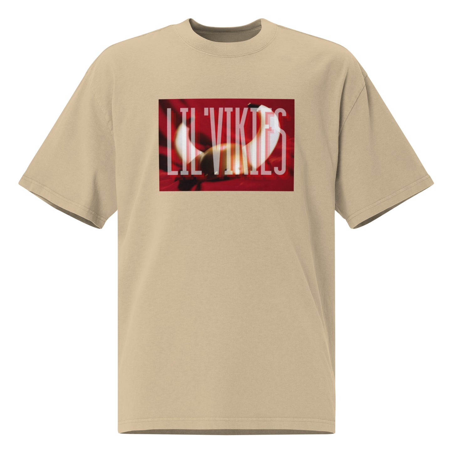 Vikes REtro look Oversized faded t-shirt