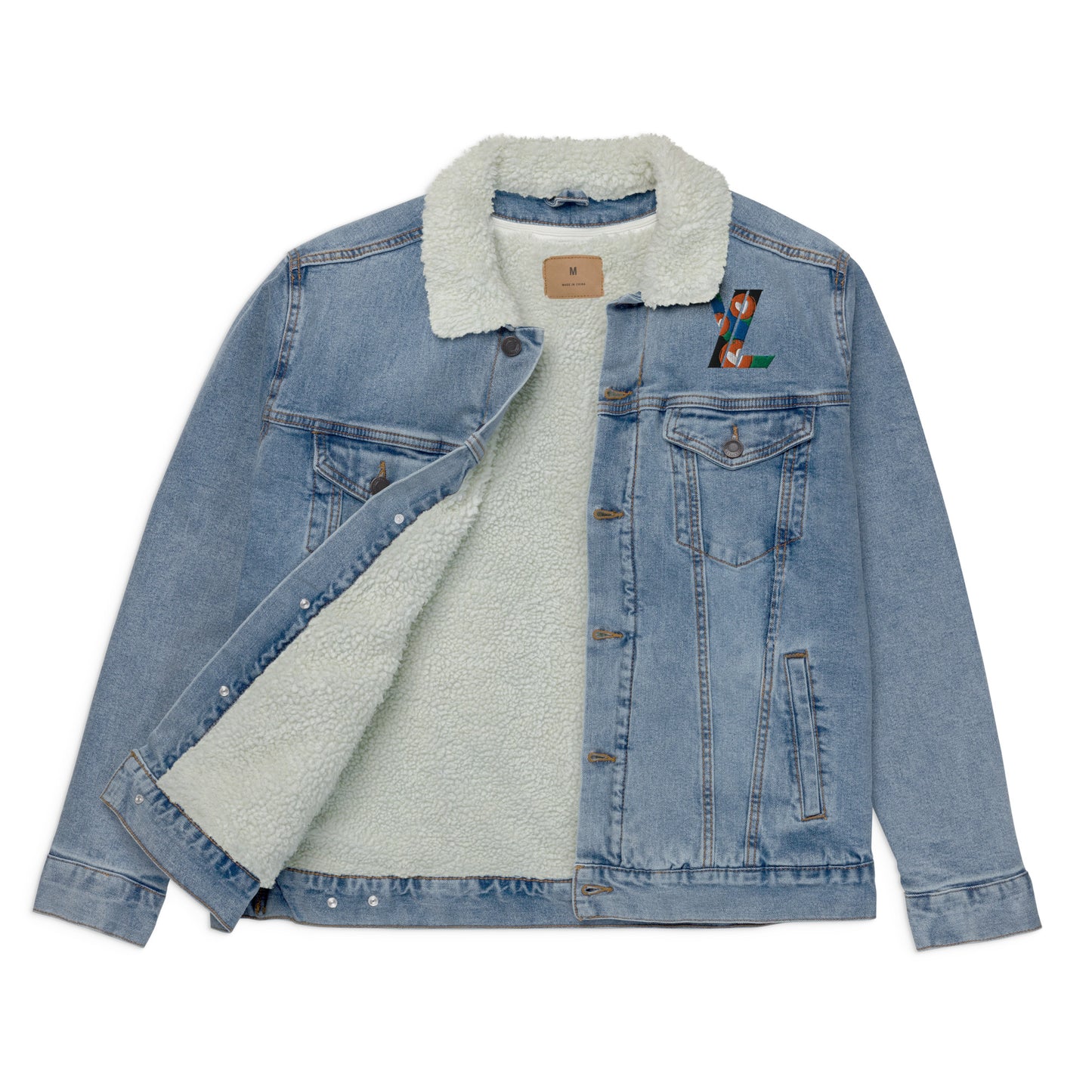 YL Unisex denim sherpa jacket