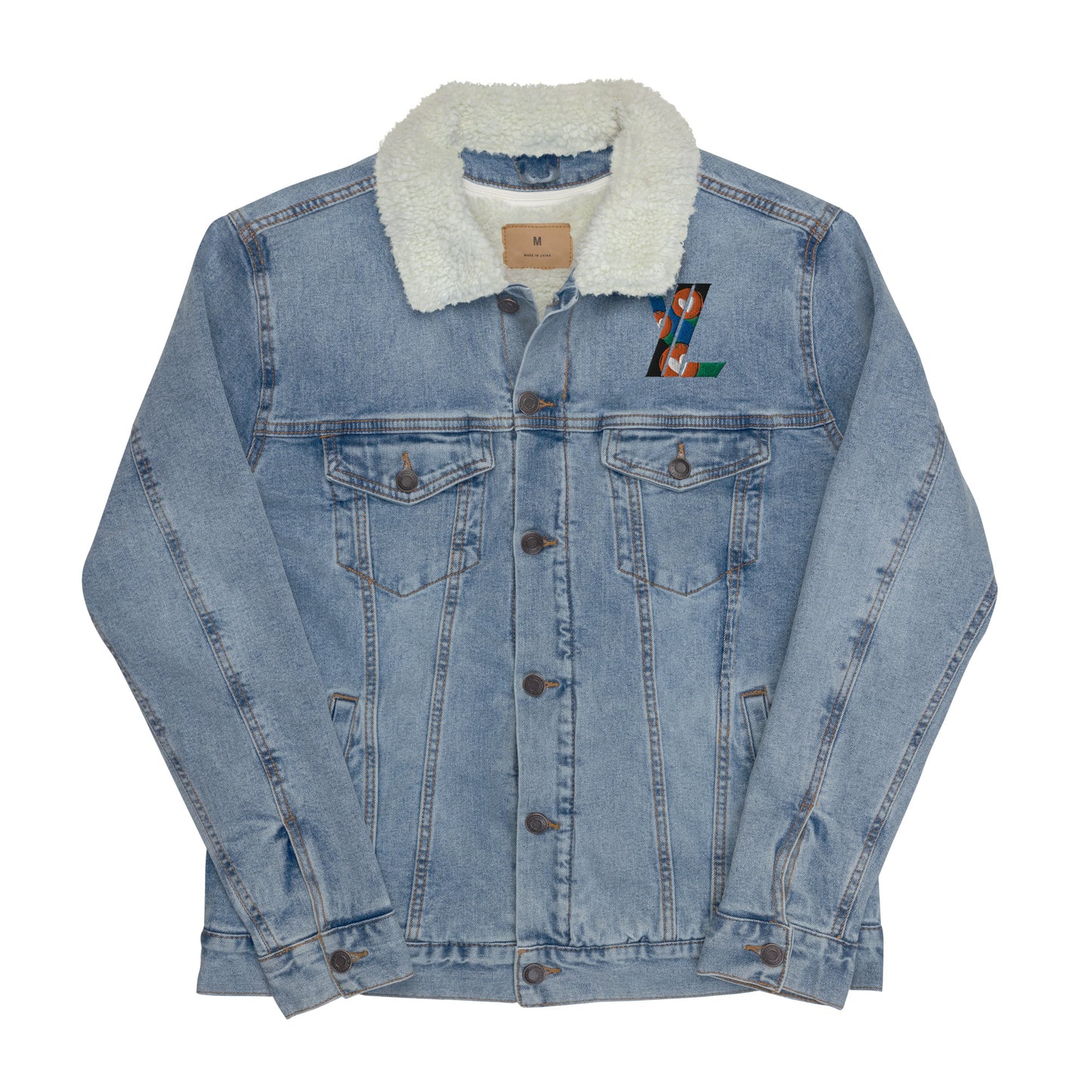 YL Unisex denim sherpa jacket